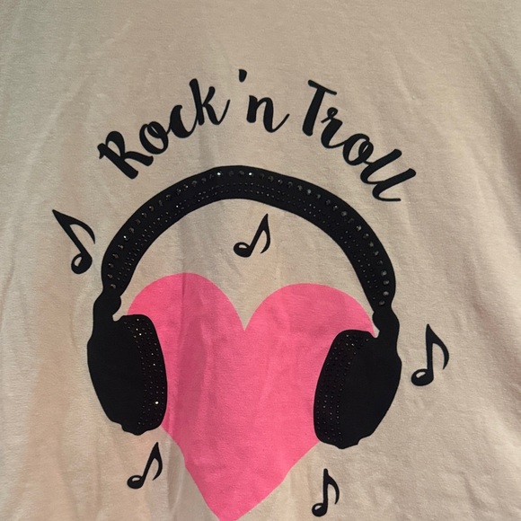 Betsey Johnson x trolls Pink and Black Tee - Picture 4 of 6